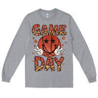Heather Grey game day Long Sleeve Tee - MaliasSmallBusiness