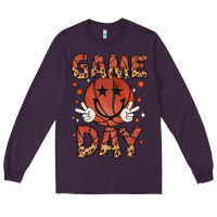 Plum game day Long Sleeve Tee - MaliasSmallBusiness