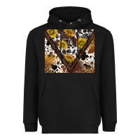 Black western sunflowers and cowhide tumbler tbs Heavyweight Hoodie - TumblerDesignByShophia
