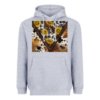 Heather Grey western sunflowers and cowhide tumbler tbs Heavyweight Hoodie - TumblerDesignByShophia