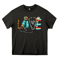 Asphalt love nurse Heavy Core Tee - CowhideDigitalArt