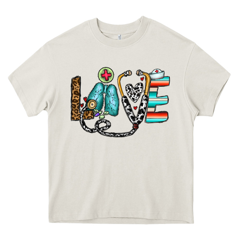 Love Nurse Heavy Core Tee by CowhideDigitalArt | Teevron