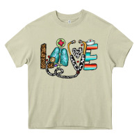 Mossy love nurse Heavy Core Tee - CowhideDigitalArt