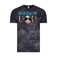 Cloud Black holy cow i'm dad Vintage Tee - MaliasSmallBusiness