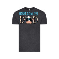 Vintage Black holy cow i'm dad Vintage Tee - MaliasSmallBusiness