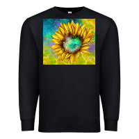 Black sparkling sunflower Premium Sweatshirt - TumblerDesignByShophia