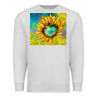 Dove Grey sparkling sunflower Premium Sweatshirt - TumblerDesignByShophia