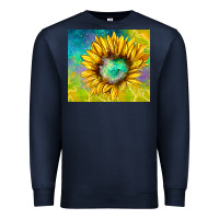 Navy sparkling sunflower Premium Sweatshirt - TumblerDesignByShophia