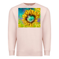 Pale Pink sparkling sunflower Premium Sweatshirt - TumblerDesignByShophia
