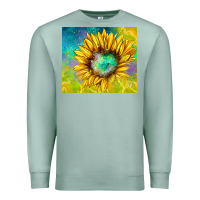 Seafoam sparkling sunflower Premium Sweatshirt - TumblerDesignByShophia
