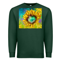 Sports Green sparkling sunflower Premium Sweatshirt - TumblerDesignByShophia