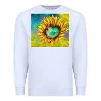 White sparkling sunflower Premium Sweatshirt - TumblerDesignByShophia