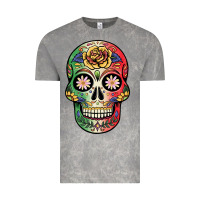 Cloud Rock mexican skull Vintage Tee - JahusDesignShop