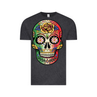 Vintage Black mexican skull Vintage Tee - JahusDesignShop
