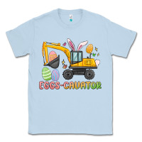 Dusty Blue eggs cavator easter Classic Tee - MaliasSmallBusiness