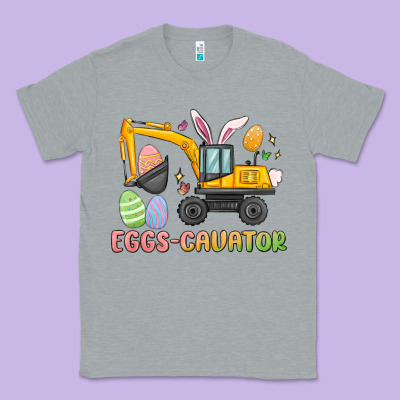 Eggs Cavator Easter Classic Tee Designed By Maliassmallbusiness