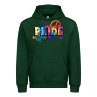 Forest Green Hippie pride Urban Hoodie - FaDigitalArtStudio