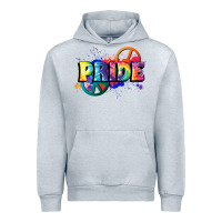 Heather Grey Hippie pride Urban Hoodie - FaDigitalArtStudio