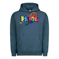 Pigment Midnight Navy Hippie pride Urban Hoodie - FaDigitalArtStudio
