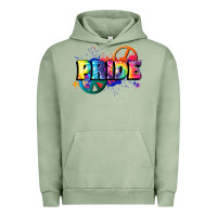 Pigment Oil Green Hippie pride Urban Hoodie - FaDigitalArtStudio