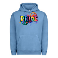 Pigment Pebble Blue Hippie pride Urban Hoodie - FaDigitalArtStudio