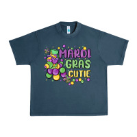 Midnight Navy mardi gras cutie Urban Heavy Tee - MaliasSmallBusiness