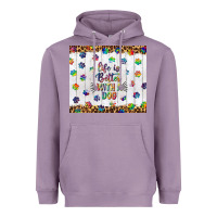 Lavender life is better with a dog tumbler tbs Heavyweight Hoodie - TumblerDesignByShophia