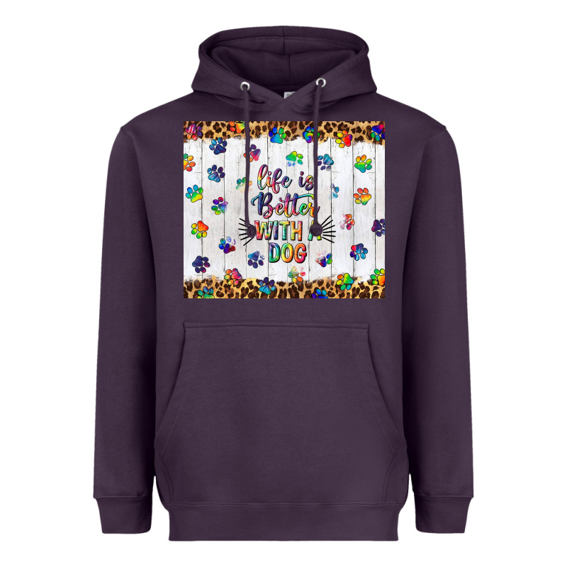 Life Is Better With A Dog Tumbler Tbs Heavyweight Hoodie by TumblerDesignByShophia | Teevron