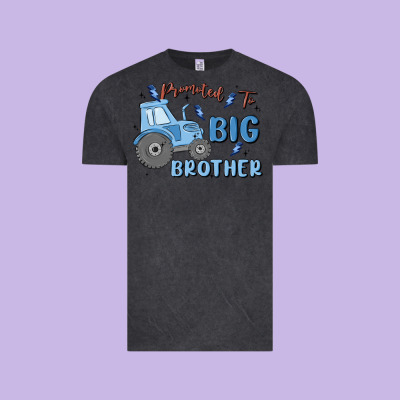 Promoted To Big Brother Vintage Tee Designed By Maliassmallbusiness