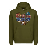 Army Green Touchdown season Baseball Premium Hoodie - HowdyJamesFarm