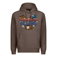 Coffee Touchdown season Baseball Premium Hoodie - HowdyJamesFarm