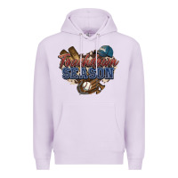 Lilac Touchdown season Baseball Premium Hoodie - HowdyJamesFarm