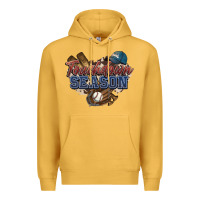 Mustard Touchdown season Baseball Premium Hoodie - HowdyJamesFarm
