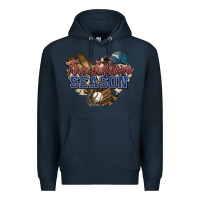 Navy Touchdown season Baseball Premium Hoodie - HowdyJamesFarm