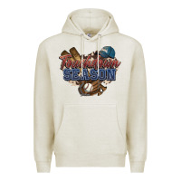 Oatmeal Heather Touchdown season Baseball Premium Hoodie - HowdyJamesFarm
