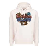 Pale Pink Touchdown season Baseball Premium Hoodie - HowdyJamesFarm
