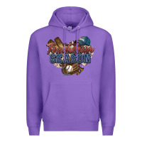 Purple Touchdown season Baseball Premium Hoodie - HowdyJamesFarm