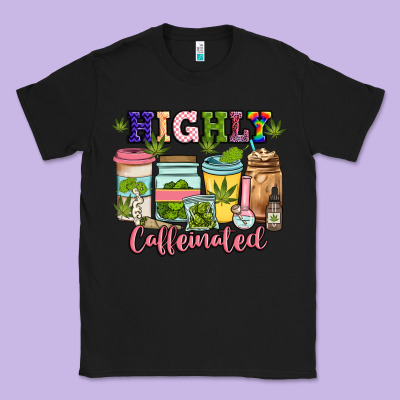 Highly Caffeinated Classic Tee Designed By Jahusdesignshop