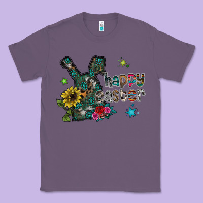Happy Easter Classic Tee Designed By Cowhidedigitalart