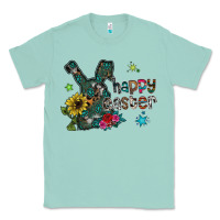 Seafoam Happy Easter Classic Tee - CowhideDigitalArt