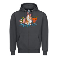 Smoke happy easter bunny carrots and eggs Zipper Hoodie - RanaPortraitStore