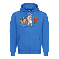 True Royal happy easter bunny carrots and eggs Zipper Hoodie - RanaPortraitStore