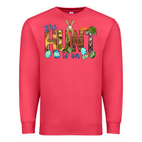 Cardinal The hunt is on with eggs Easter Day Premium Sweatshirt - HowdyJamesFarm