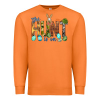Carrot The hunt is on with eggs Easter Day Premium Sweatshirt - HowdyJamesFarm