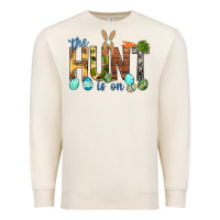 Sandshell The hunt is on with eggs Easter Day Premium Sweatshirt - HowdyJamesFarm