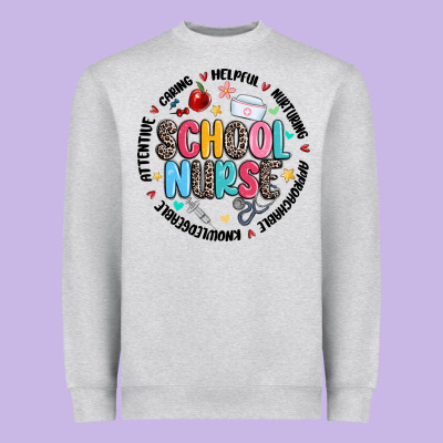 School Nurse Heavyweight Sweatshirt Designed By Maliassmallbusiness