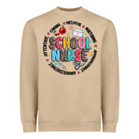 Mushroom school nurse Heavyweight Sweatshirt - MaliasSmallBusiness