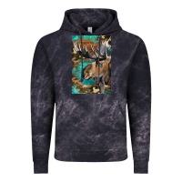 Cloud Black Western Camo Moose Vintage Hoodie - LillyAllenDesigns