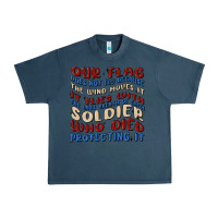 Midnight Navy our flag Urban Heavy Tee - MaliasSmallBusiness