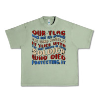 Oil Green our flag Urban Heavy Tee - MaliasSmallBusiness